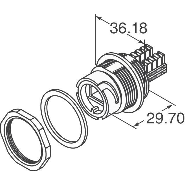 17-10015 Conec  Modulare Steckverbinderbuchsen